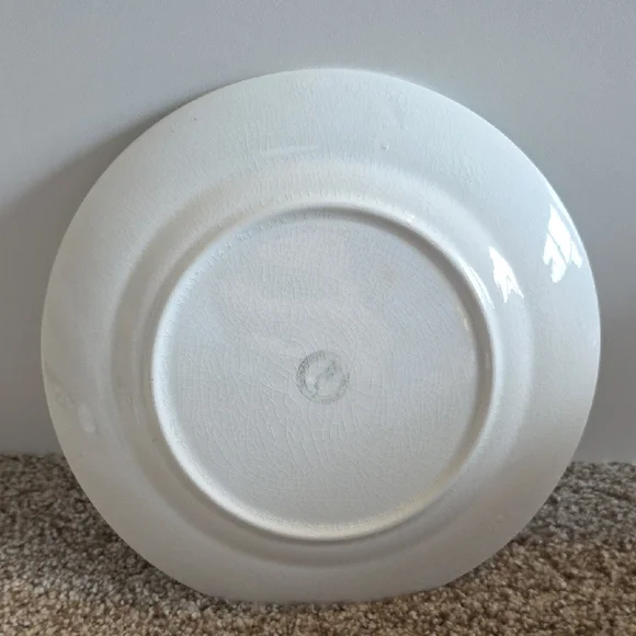 Vintage Porcelain Advertising Plate with Gold Trim - 1930 - Picture 2 of 9